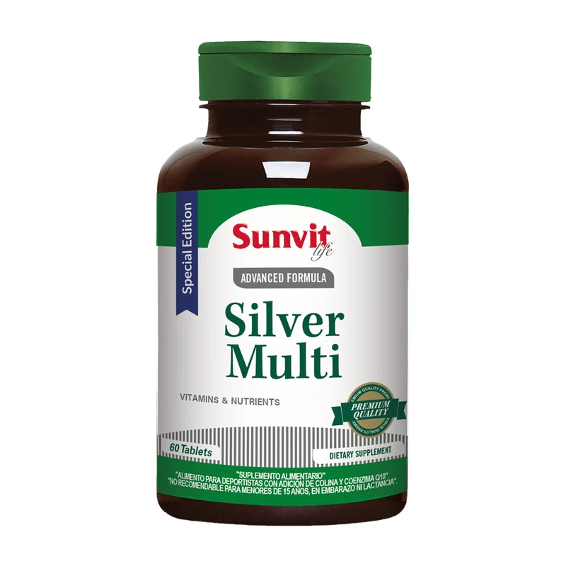 Multi Senior (Special Edition) 60 tabs, Sunvit Life SIN SABOR