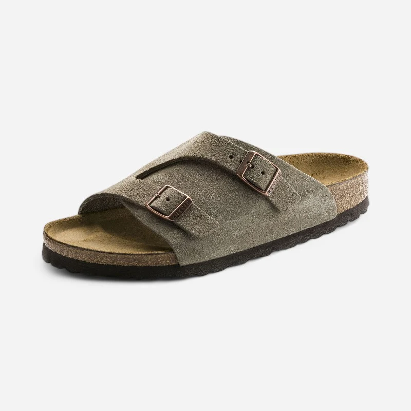 Zurich Men's Taupe Suede Leather Regular 45