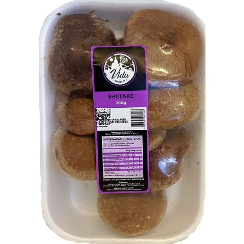 Cogumelo Shitake SITIO PURA VIDA Bandeja 200g