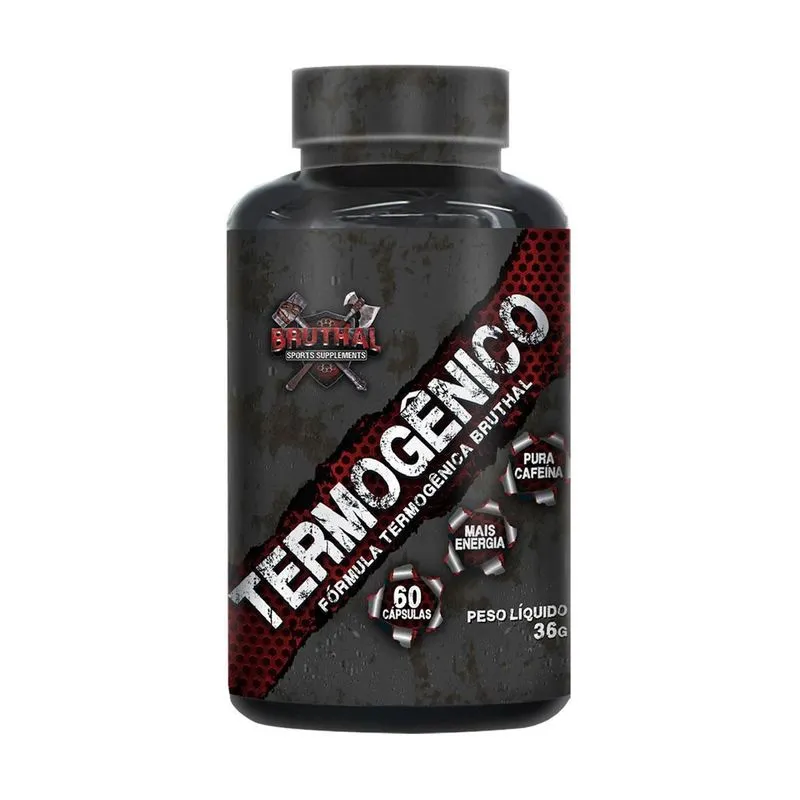 Termogenico 60 Capsulas Bruthal Sports Sem Sabor 60 Capsulas