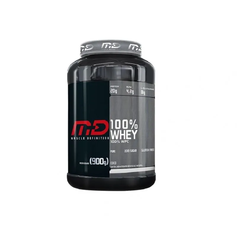 100% Whey (900g) - Muscle Definition Chocolate Com Morango