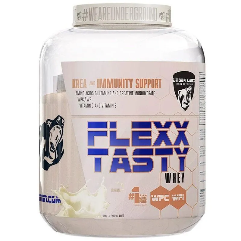 Flexx Tasty Whey Chocolate Com Amendoim (1800g) - Under Labz