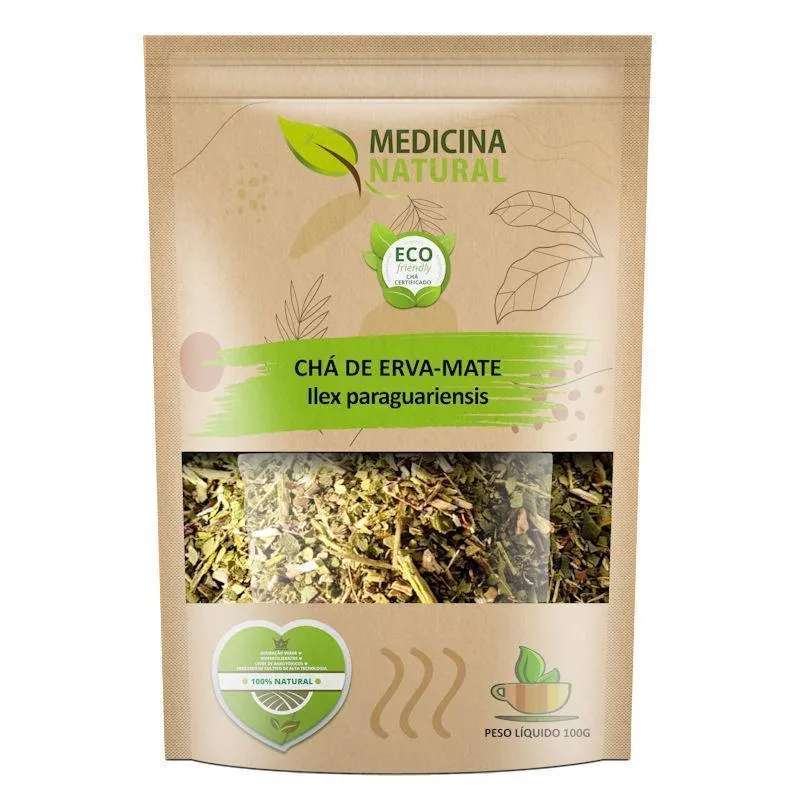 Chá De Erva Mate Verde - Ilex Paraguariensis - Orgânico 100g