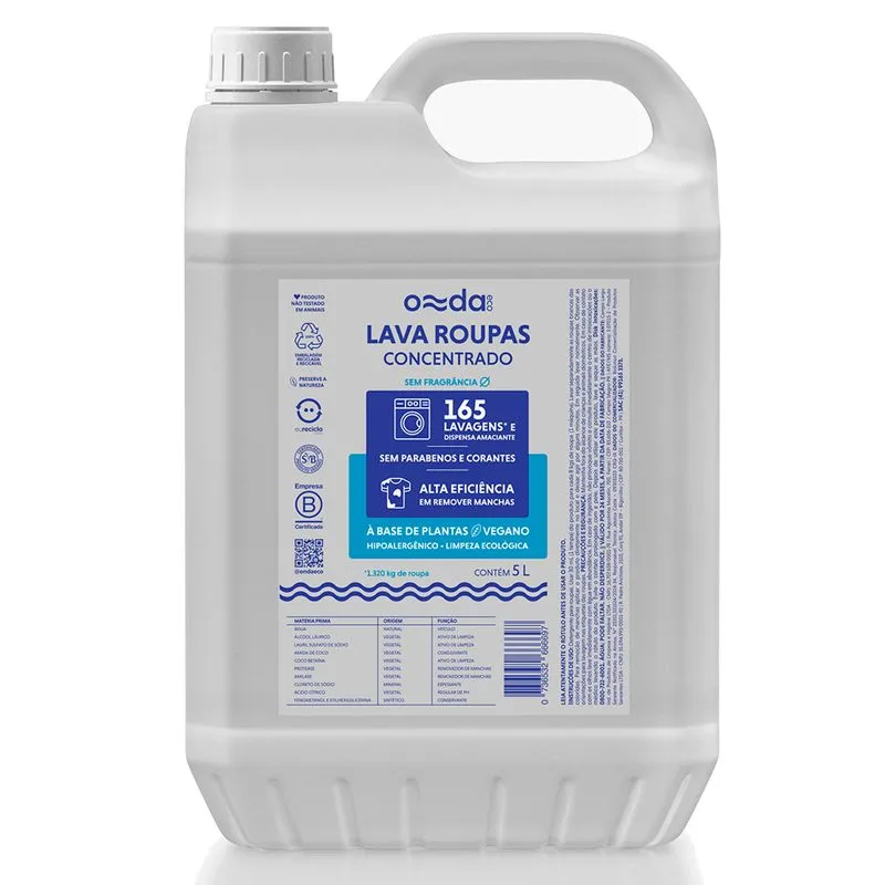 Lava Roupas Concentrado 5LT – Onda Eco