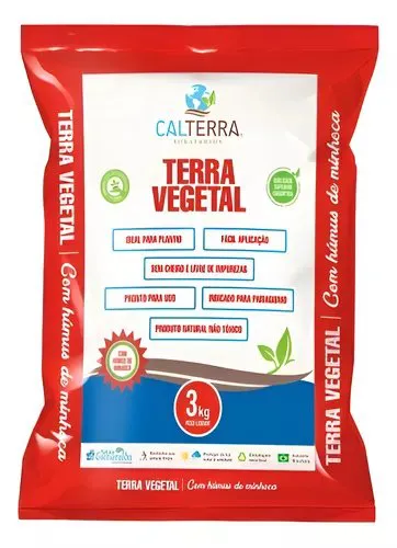 TERRA VEGETAL C/ HUMUS DE MINHOCA 3KG