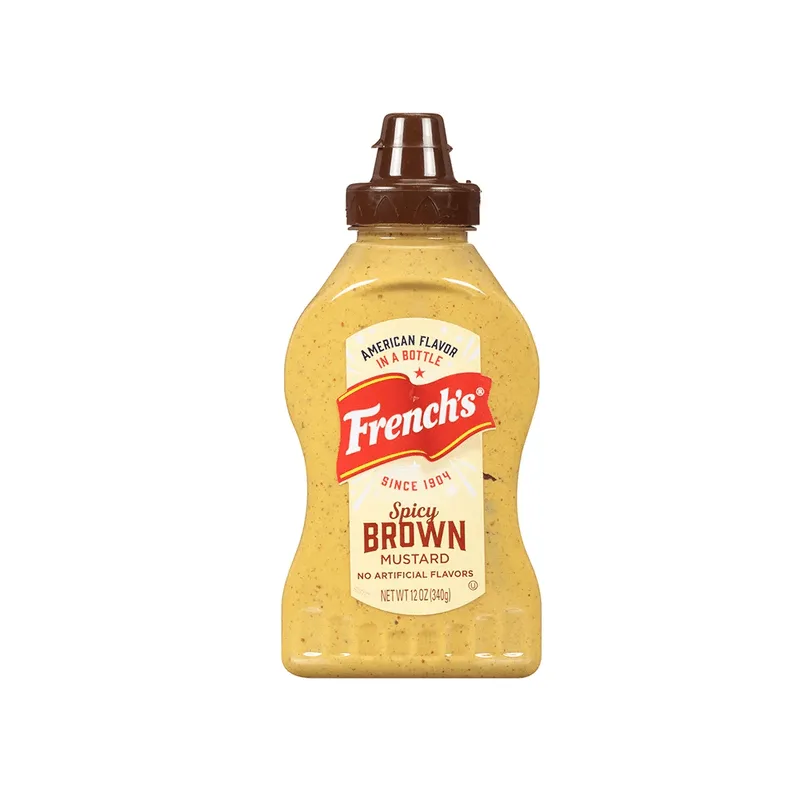 MOSTARDAS FRENCHS SPICY BROWN 340G