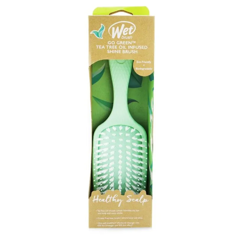 Escova Shine Enhancer Brush Wet Brush Go Green Tea Tree Oil