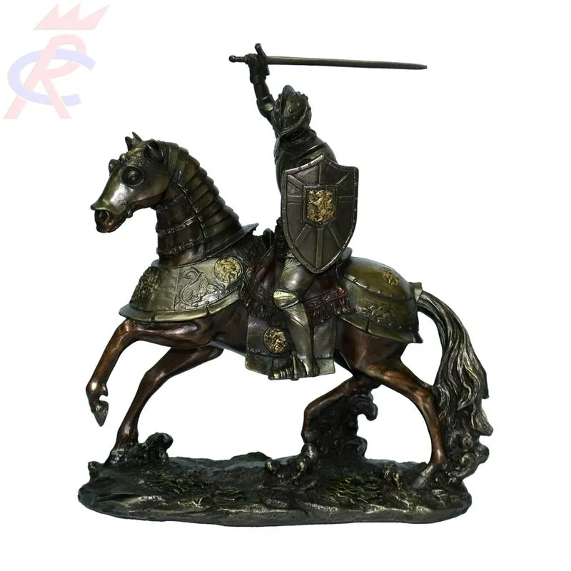 Estatueta em Resina Decorativa Cavaleiro do Apocalipse (Guerra) 19 cm
