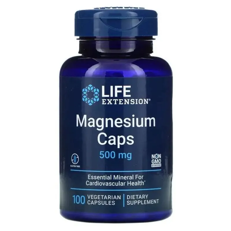 Magnésio 500mg (100 Vegetarian Capsules) - Life Extension