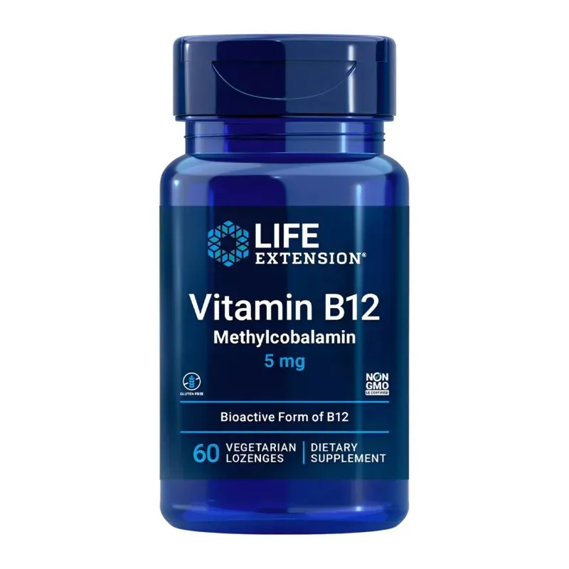 Vitamin B12 Methylcobalamin 5 Mg (60 V Capsules) - Life Extension