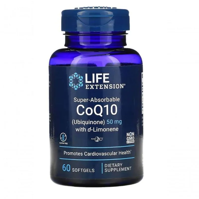 Coq10 + D-limoneno, 50mg, 60 Cápsulas, Life Extension