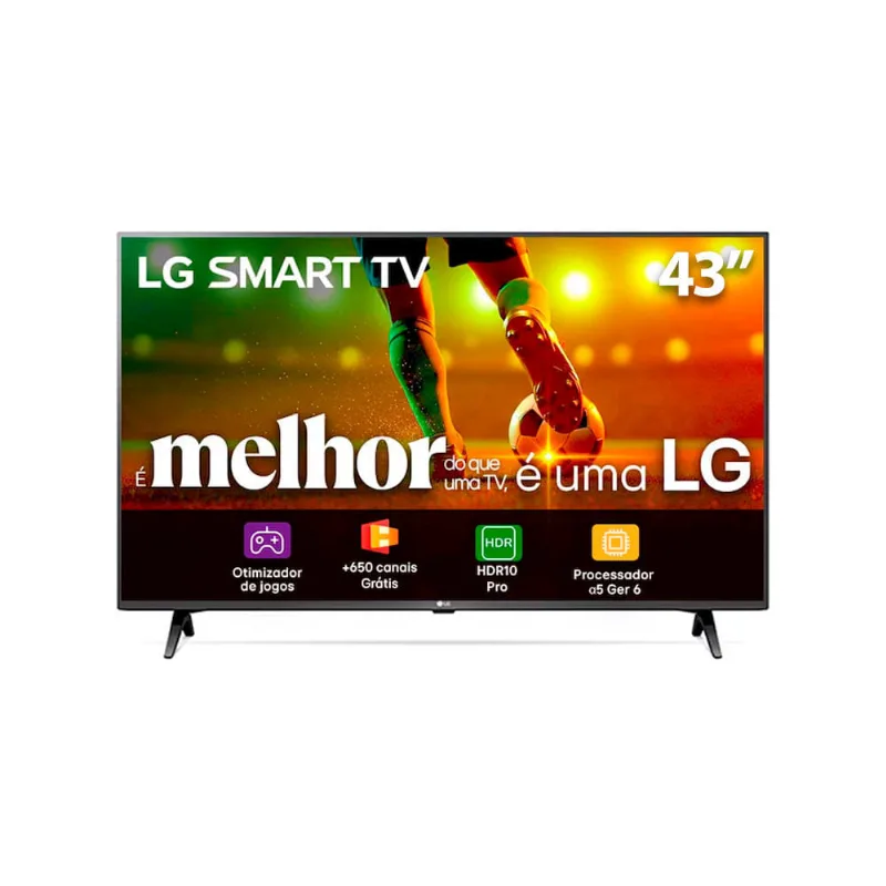 Smart TV 43" LG Full HD 43LR6700PSA AI, 60Hz, Wi-Fi, 2 HDMI, Alexa