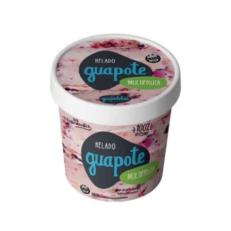 Helado Guapote multifruta sin TACC 500 cc.