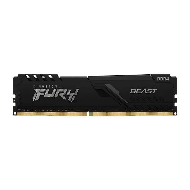 Memória Gamer Kingston Fury Beast 16GB 2666MHz DDR4 CL16 Preto - KF426C16BB/16