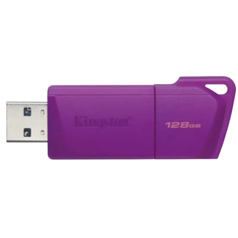 PENDRIVE USB KINGSTON DATATRAVELER EXODIA M 128GB USB 3.2 NEON PURPLE (KC-U2L128-7LP)