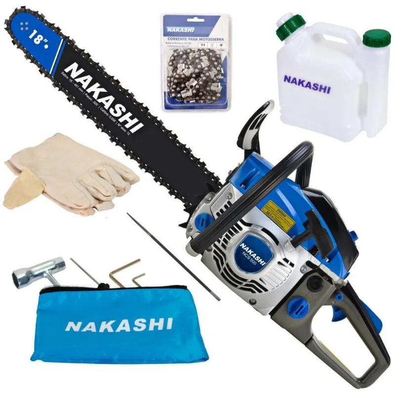 Motosserra Nakashi Ncs 500 49,3cc 2t Para Trabalho Pesado