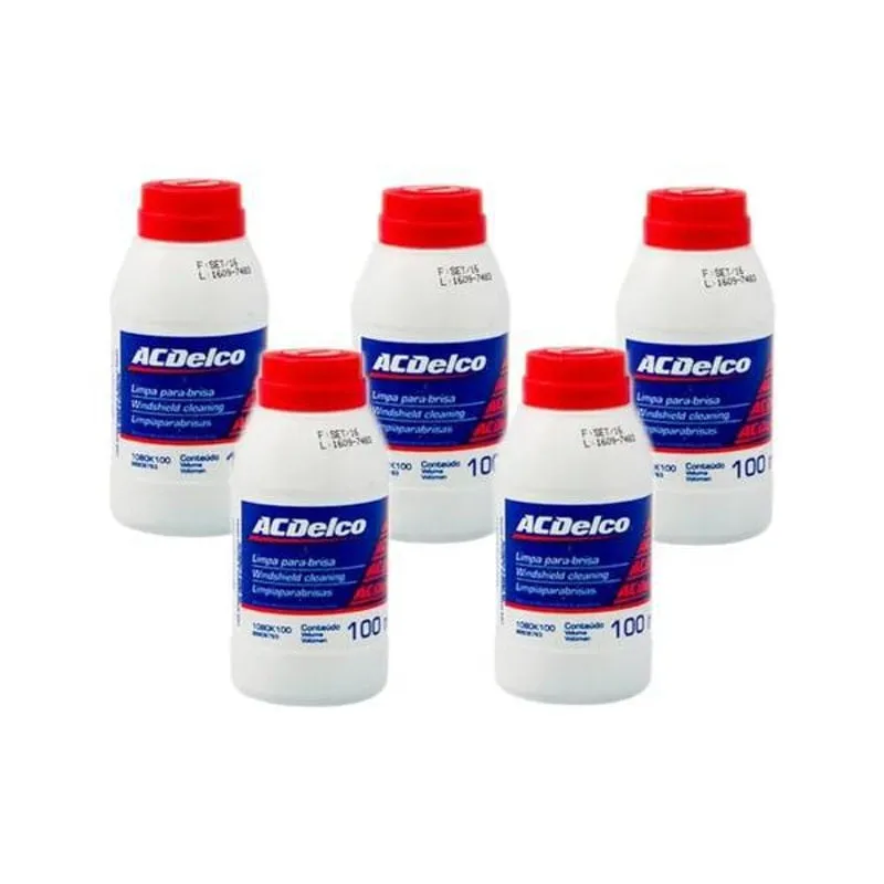 Kit 5 Frasco (Detergente) Do Limpador Do Parabrisa Acdelco