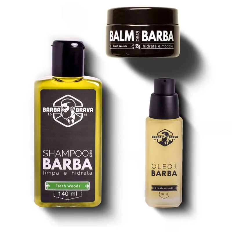 Kit Básico - Fresh Woods - Barba Brava