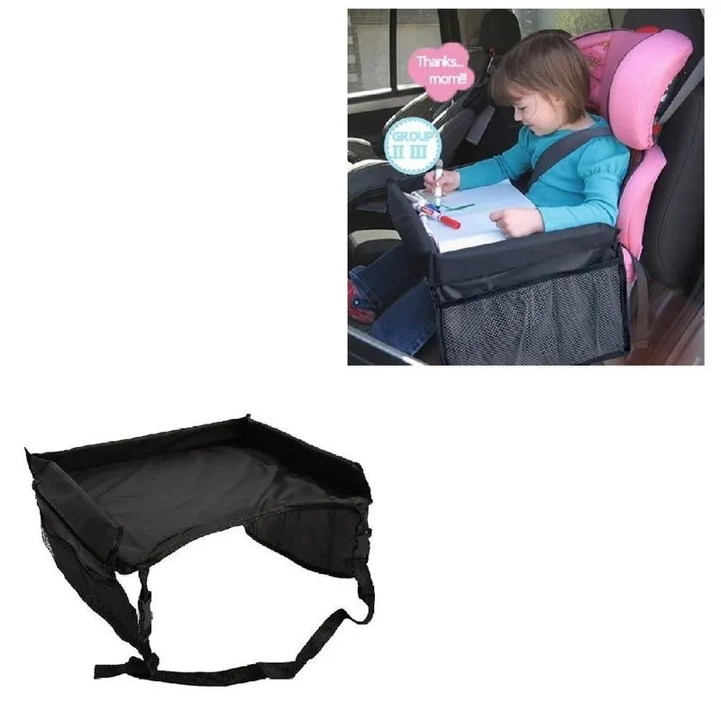 Mesa De Atividade Infantil Portatil Casa E Carro Com Bolsos Organizador Menino Menina Preto