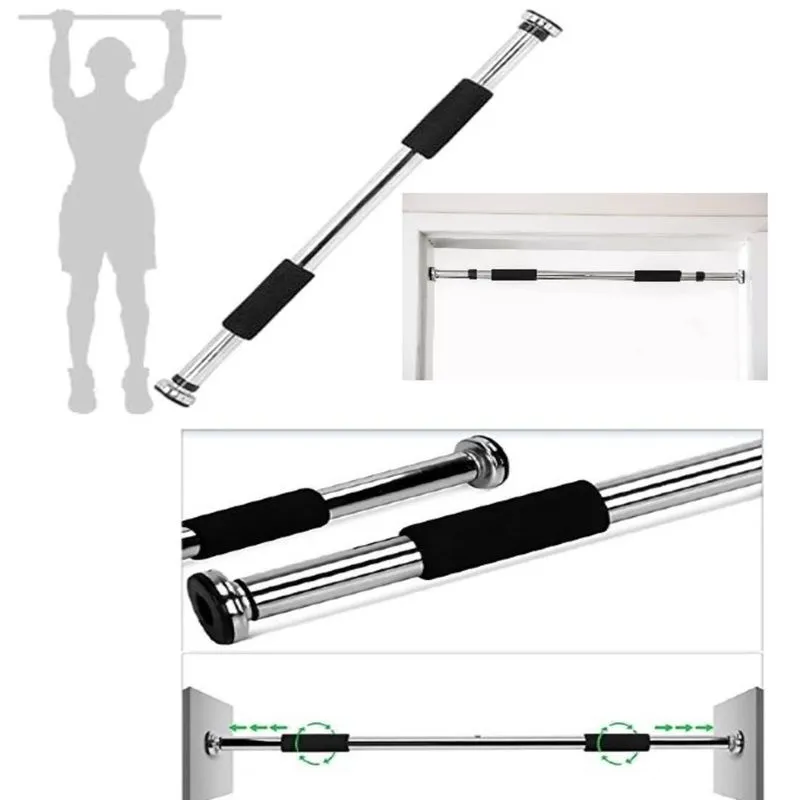 Barra Flexao Abdominal Para Porta Fixa Ajustavel Treino Academia Em Casa Fitness Exercicios Multifuncional