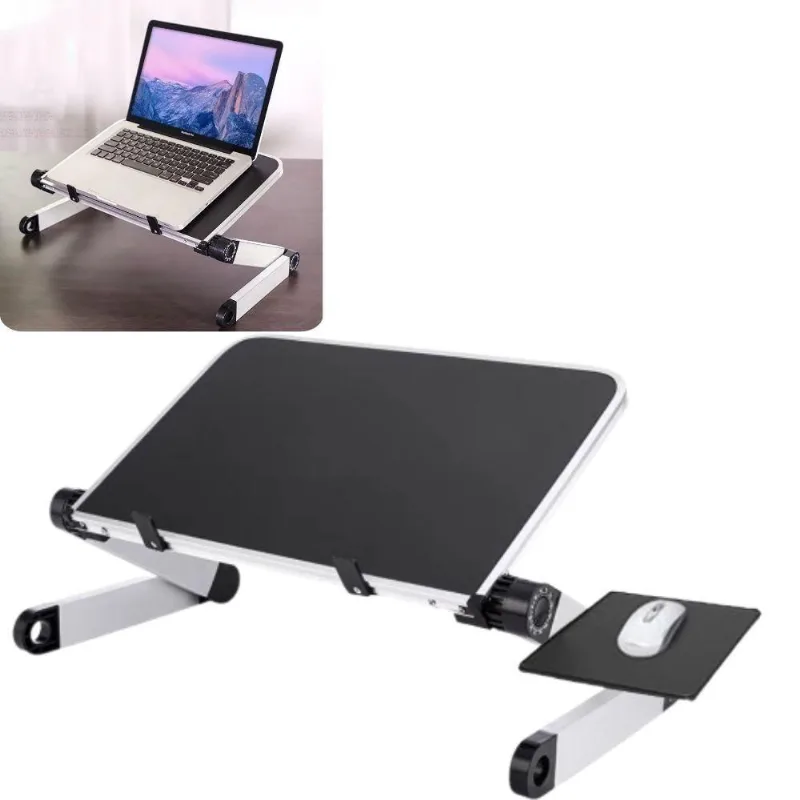 Mesa Dobravel Aluminio Multifuncional Suporte Ajustavel Articulavel 360 Mousepad