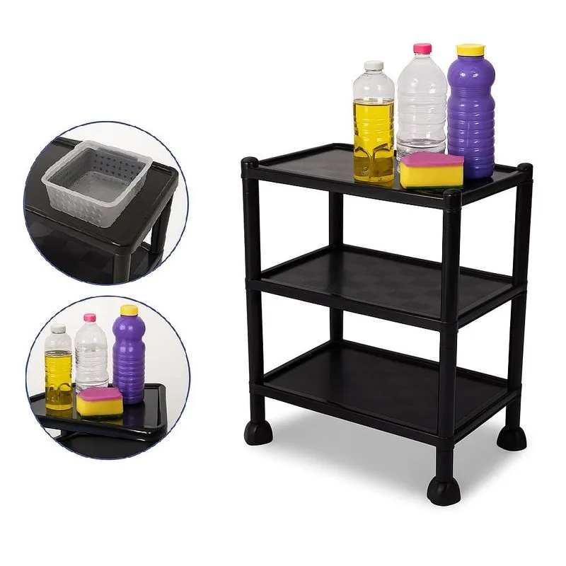 Organizador Modular Estante 3 Prateleiras Multiuso Cozinha