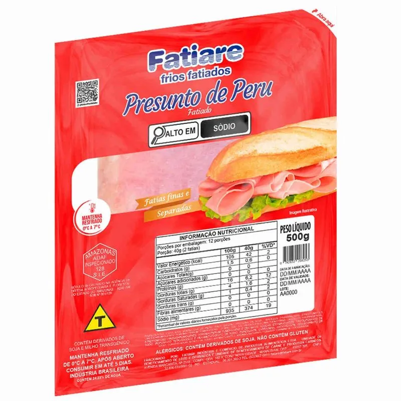 Presunto De Peru Fatiare 500g