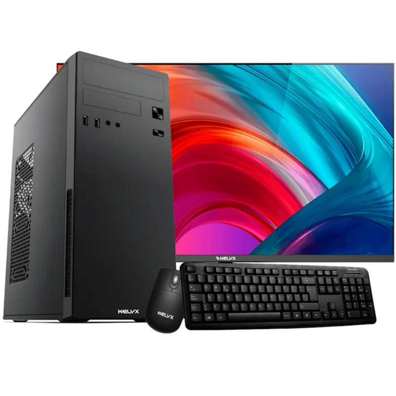 Cpu Kelyx Ryzen 5 16Gb 512Gb + Monitor 24"