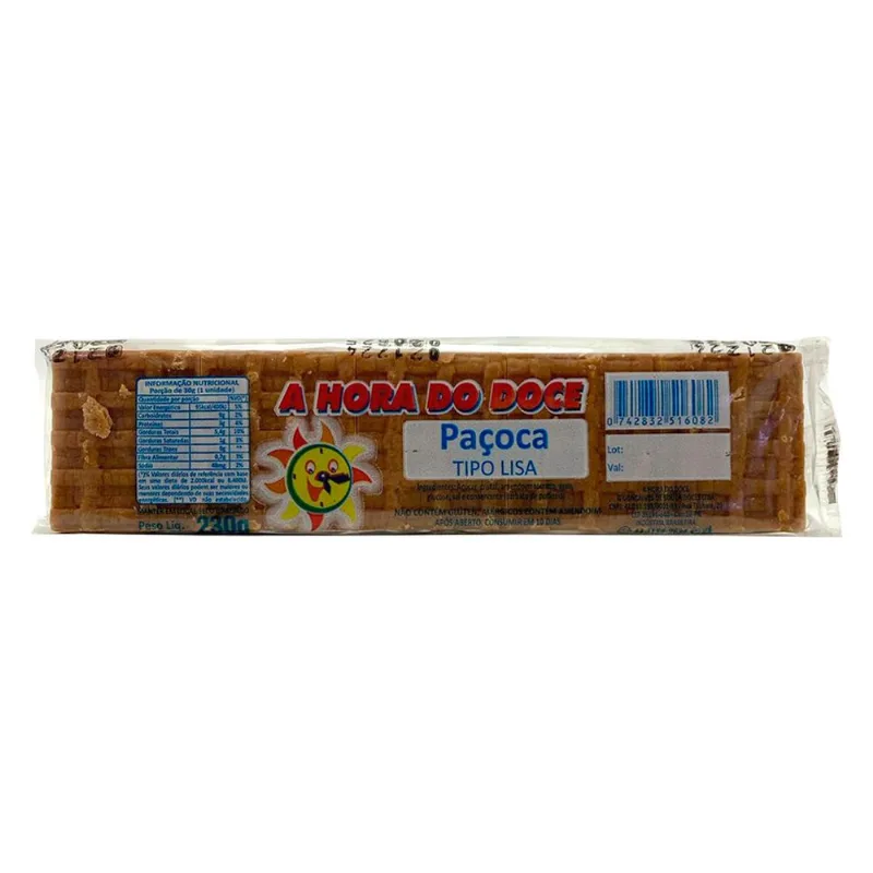 Paçoca Lisa 230g - A Hora do Doce