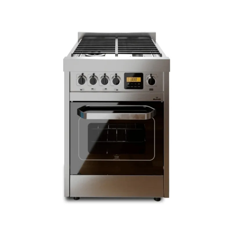 Cocina Morelli MG 600 Vintage Touch Encendido Eléctrico C/Luz Acero