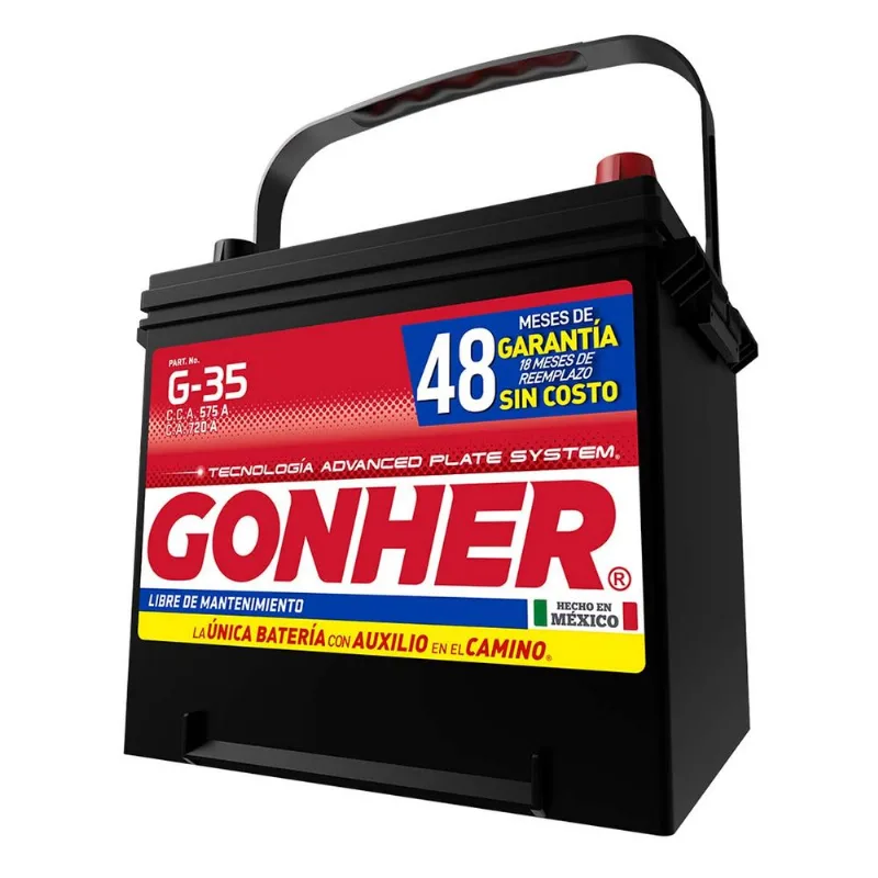 Batería para automóvil Gonher negro g-35-575 Batería para automóvil Gonher neo g-35-575