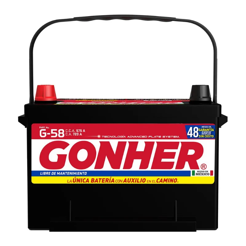 Batería para automóvil Gonher negro g-58-575 Batería para automóvil Gonher neo g-58-575