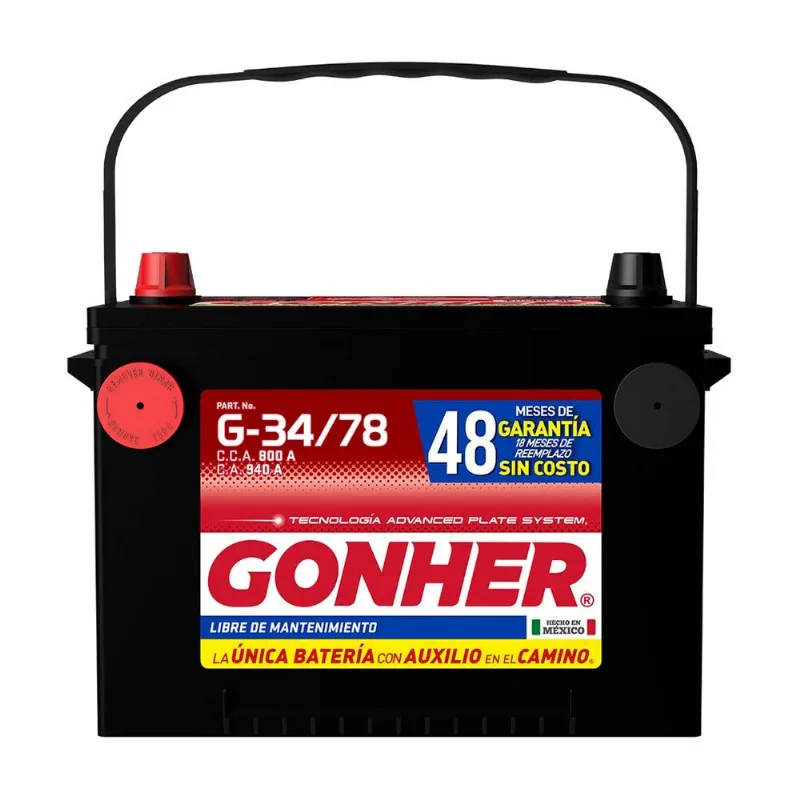 Batería para automóvil Gonher G-34/78-800