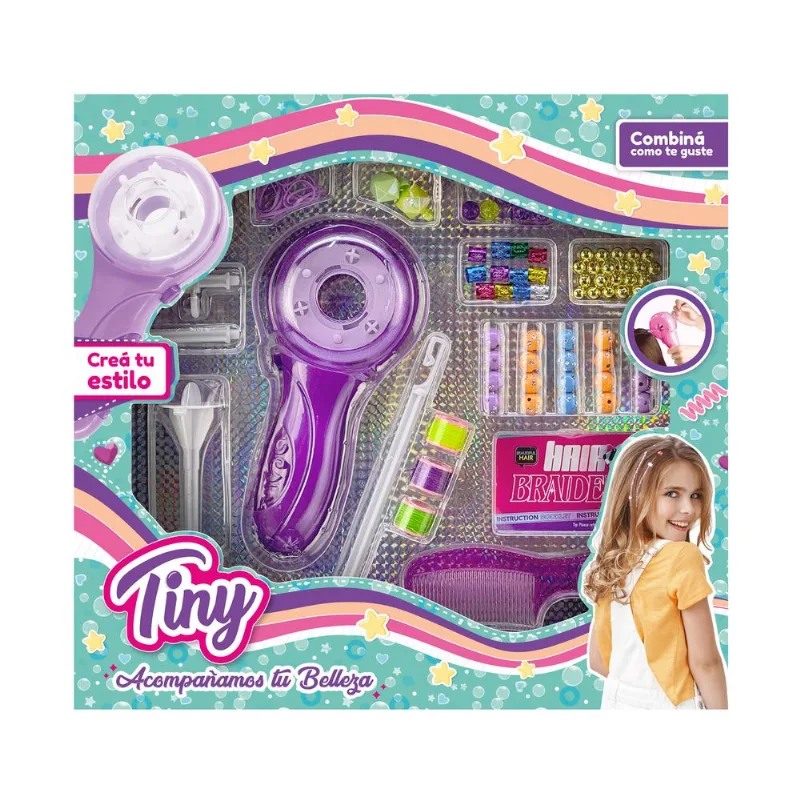Maquina para hacer trenzas con set de bijouterie