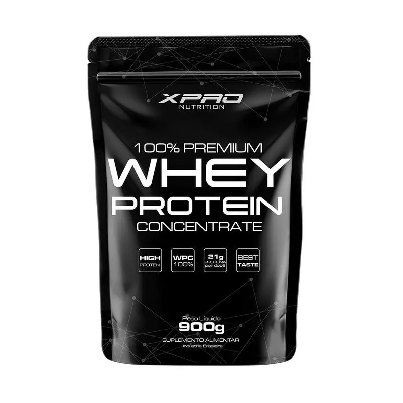100% Whey Protein 900g Refil Chocolate Amargo Café Xpro