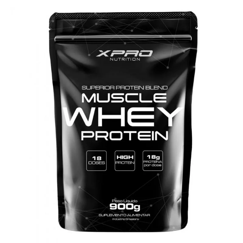 100% Whey Protein Concentrate Refil (900g) - Sabor: Morango