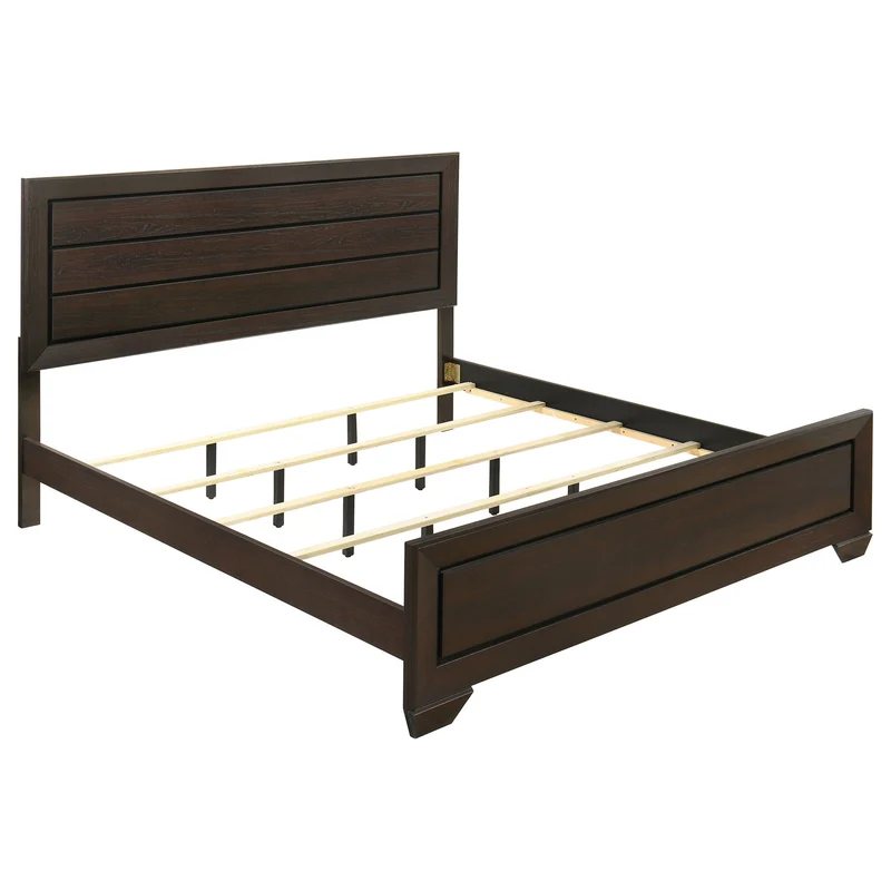 Villeparisis - Panel Bed Dark Brown / King
