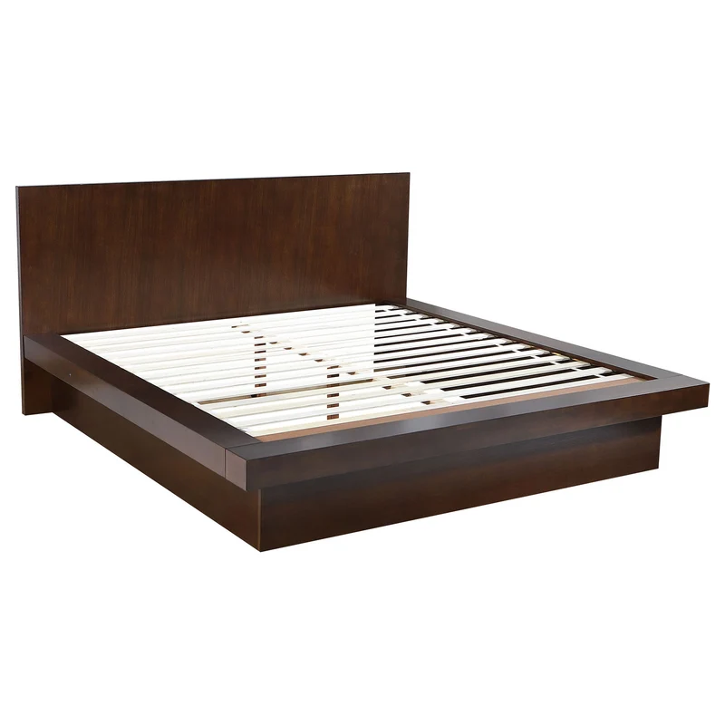 Tokyo - LED Bedroom Set Dark Brown / 5 Pc. Bed, 2 Nightstands, Dresser, Mirror / King
