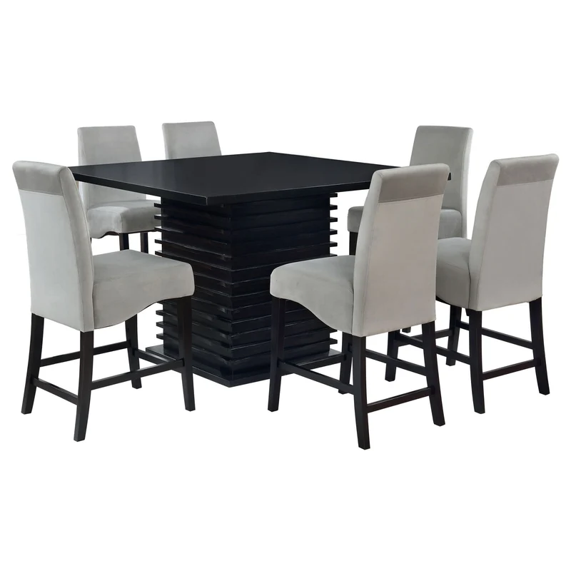 Giannis - Counter Height Dining Set Black / 7 Pc. Table, 6 Chairs