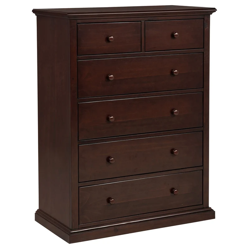 Anzio - 6 Drawer Bedroom Chest Dark Brown