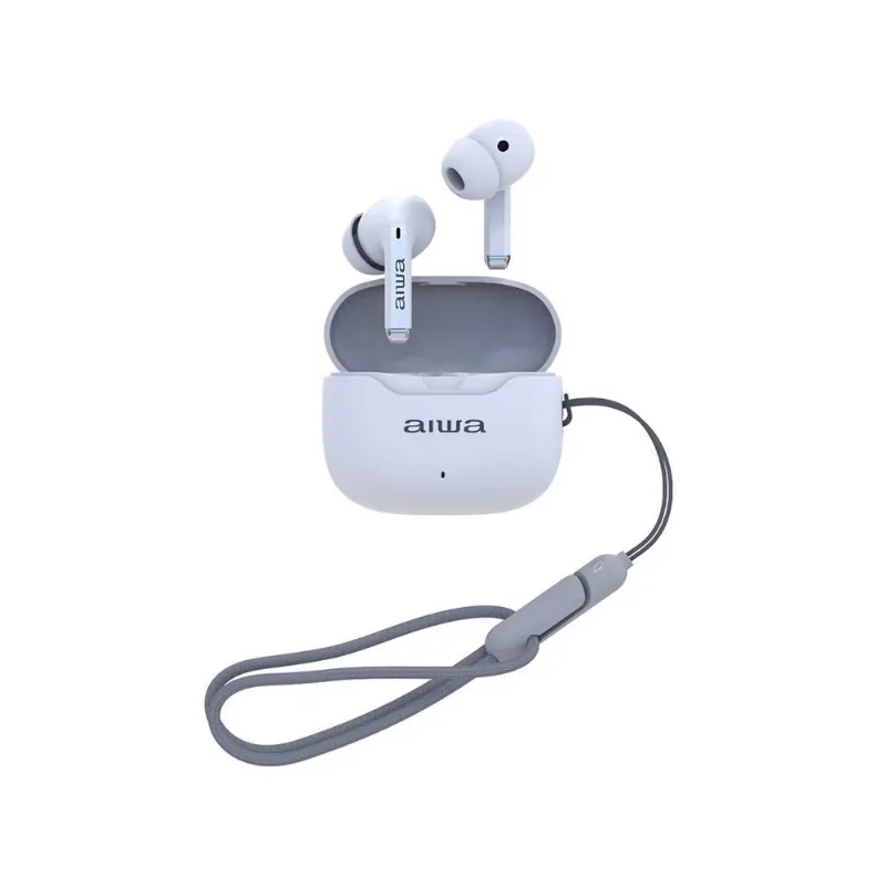 Audífonos in ear Aiwa con cancelación de ruido blanco awtwsg50ancw