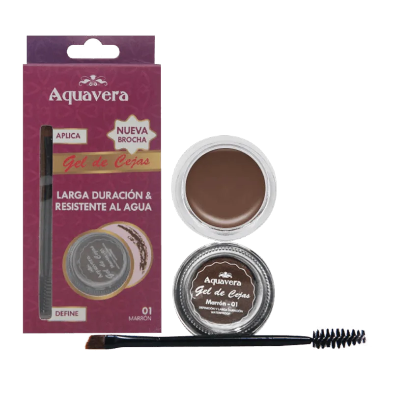 Gel de Cejas Marron 01 Aquavera
