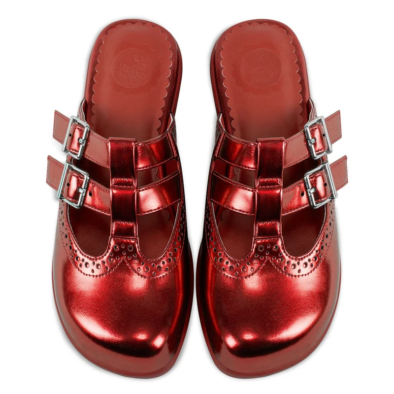 Chrome Crush Crimson Women's Mary Jane Clogs 39 HCD/ 9 US