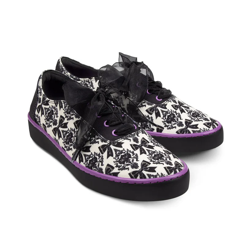 Bowtique Noir Women's Casual Sneakers 37 HCD/ 7 US