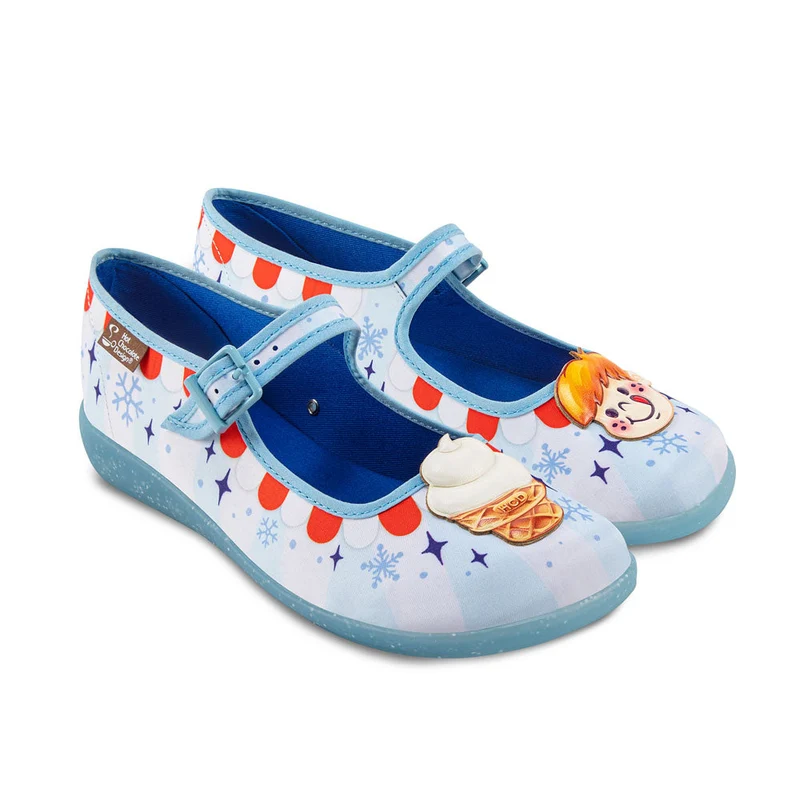 Frost Swirl Women's Mary Jane Flats 36 HCD/ 6 US