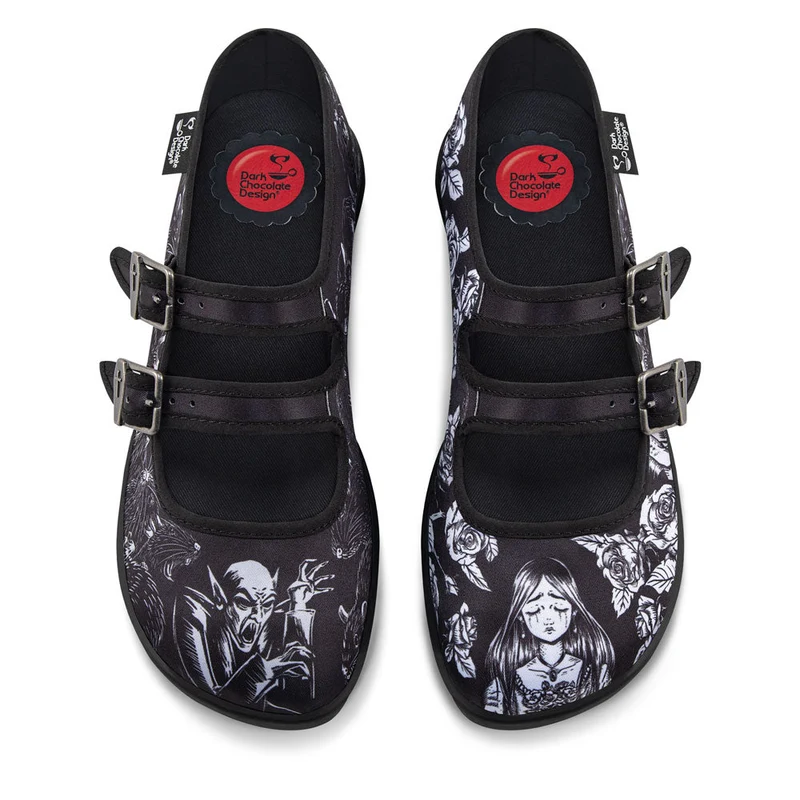 Death Stalks Women's Mary Jane Flats 40 HCD/ 10 US
