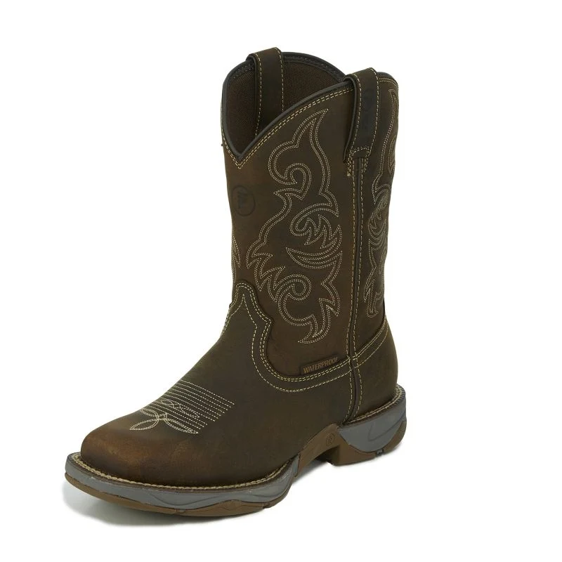 Tony Lama Mens Junction WP Square Toe Boots Brown / 8.5 EE