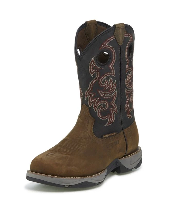 Tony Lama Mens Rnd Toe Junction Blk Boots Black / 10.5 D