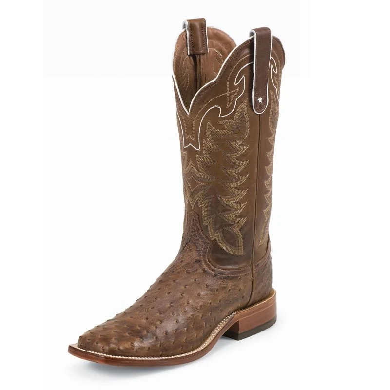 Tony Lama Mens Hays Square Toe Choc Boots Chocolate / 12 EE