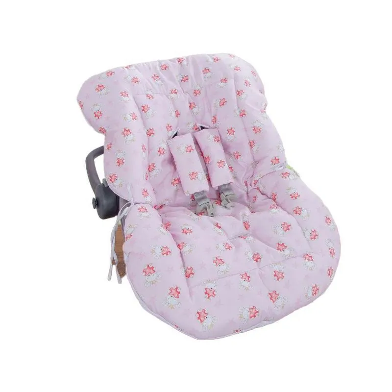 Capa Acolchoada Urso Love Para Carrinho De Bebê